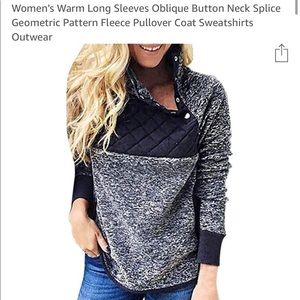 Sherpa Navy long sleeve pullover